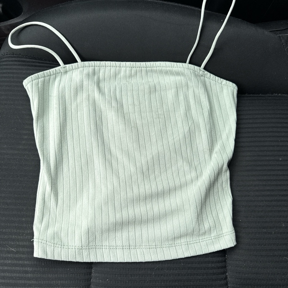 Forever 21 Light Green Ribbed Camisole